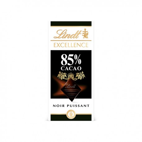 Lindt Excellence, Chocolat Noir 85% Cacao, 100g - Lindt