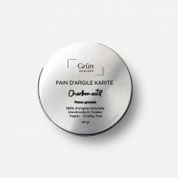 Pain d'Argile Karité & Charbon Actif, 60G - Grün