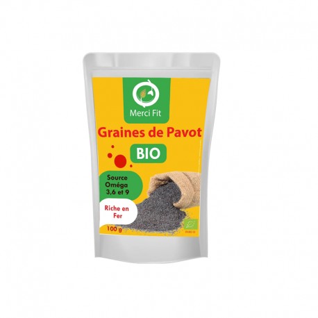 Graine de Pavot BIO, 100g - Merci Fit