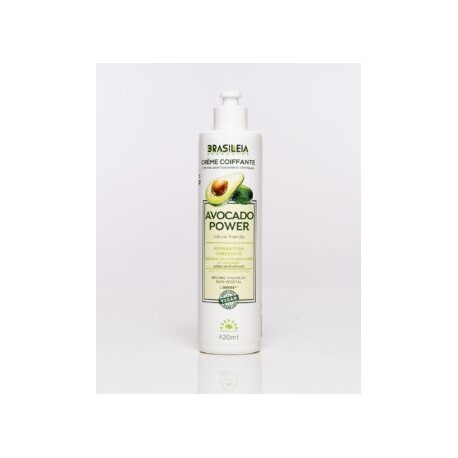 AVOCADO POWER, Crème Coiffante, Flacon 420ML - Brasileia Cosmetics