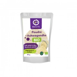 Poudre d’ashwagandha Bio, 80g - Merci Fit