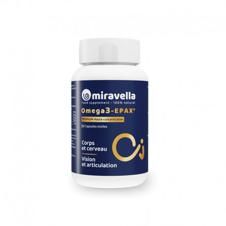 Omega 3 EPax, Boite de 90 gélules - Miravella