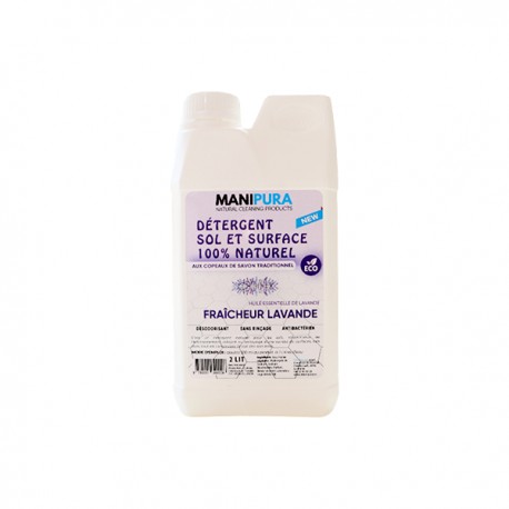 Détergent Sol & Surface Fraîcheur Apaisante Lavande, 2L - Manipura