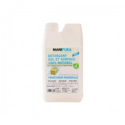 Néttoyant Sols & Surfaces Au Savon de Marseille, 2L - Manipura