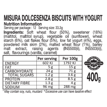 Biscuits au yaourt sans sucre, Misura - Acheter en ligne 400g pas cher