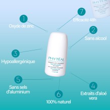 Déo anti-transpirant aloe vera, Phytéal - Acheter en ligne roll-on pas cher