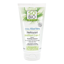 Gel nettoyant purifiant 3 en 1, So'Bio étic - Acheter en ligne tube 50ml pas cher