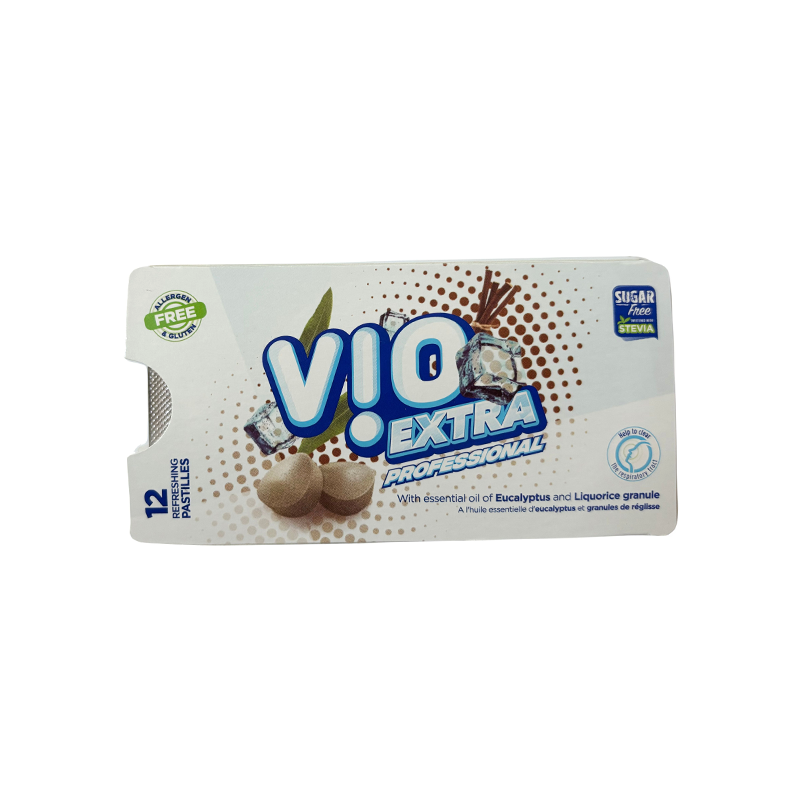Bonbons sans sucre à l’eucalyptus et à la réglisse Vio Extra
