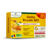 Gelée royale biologique, 3 Chênes - Acheter en ligne pot de 10g pas cher