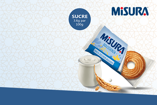 Biscuit au yaourt Misura sans sucre ajouté