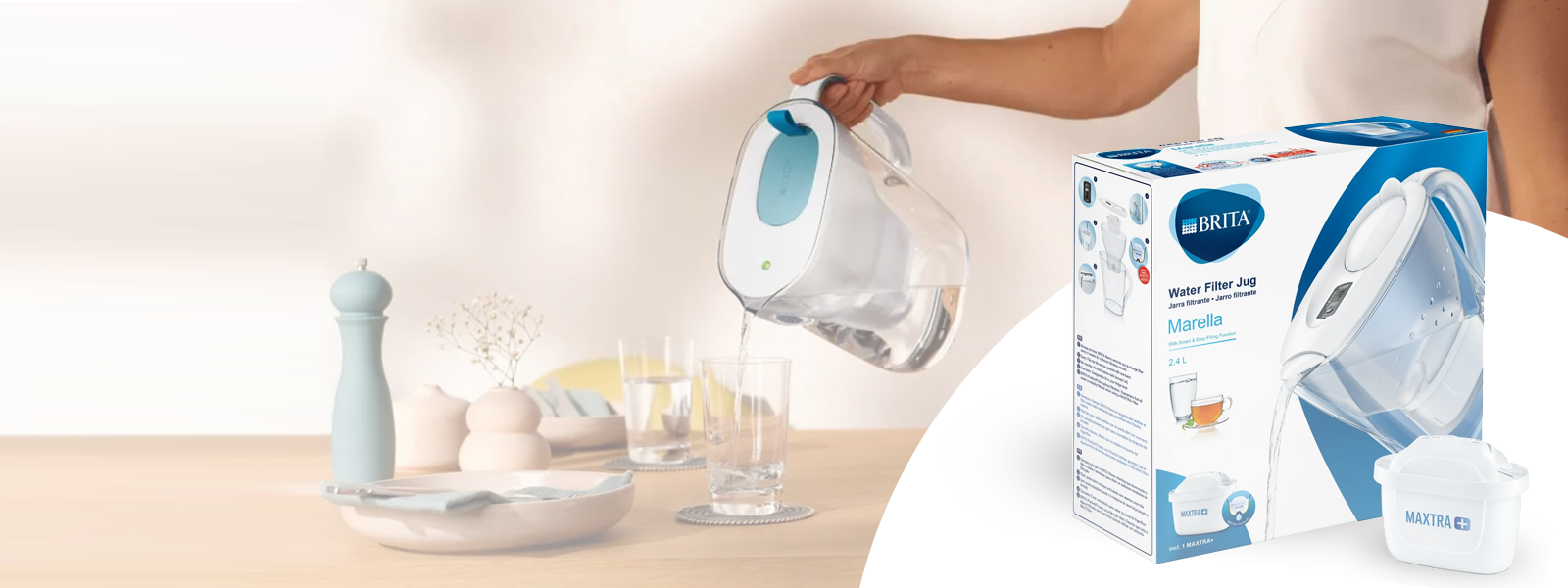 Carafe filtrante grande capacité BRITA